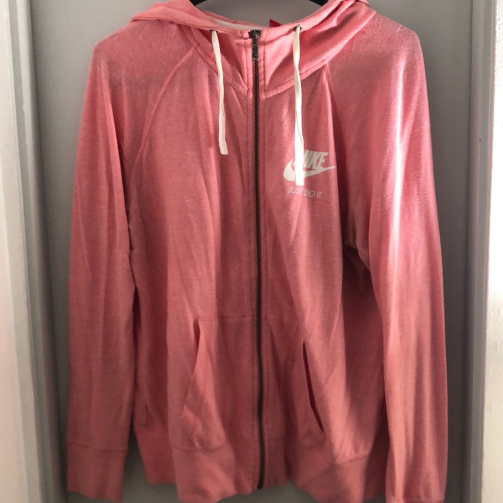 Pink, Nike, zip up, jacket